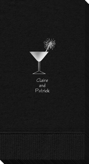 Martini Sparkler Guest Towels
